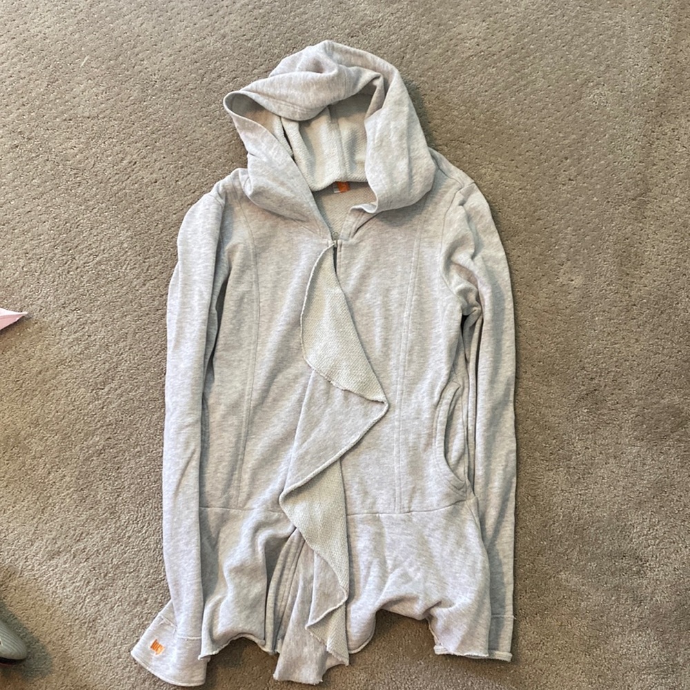 Lucy ruffled zip up hoodie